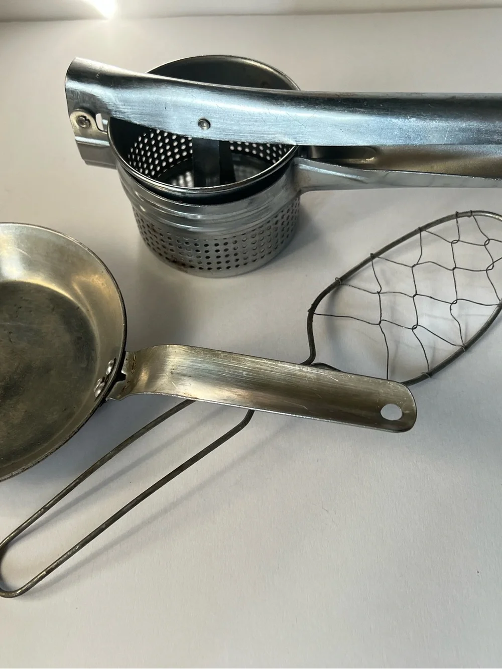 Set of three vintage Aluminum Kitchen Tool Set